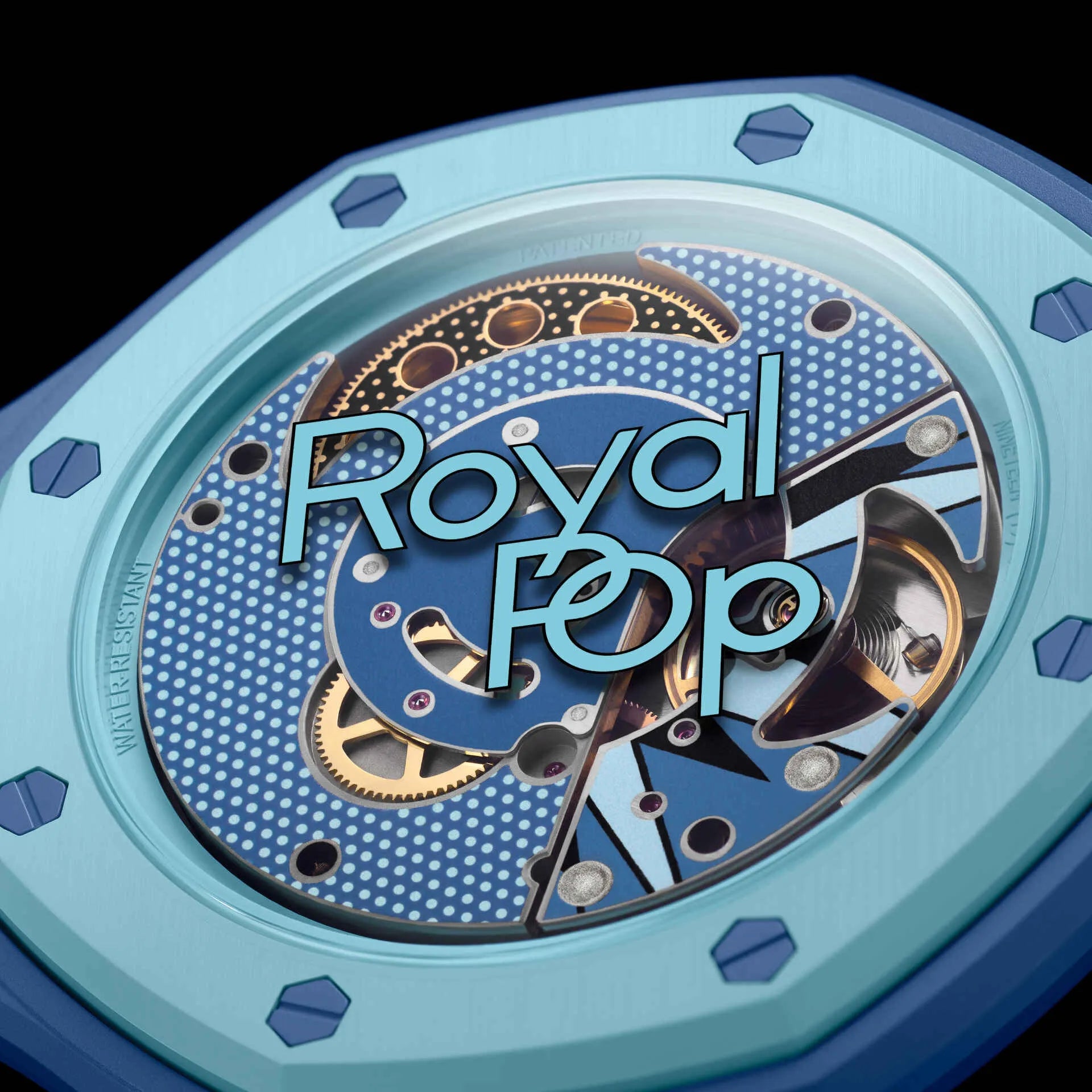 Watch Univers Lan Ba — montre automatique cadran bleu lagon, vue 3