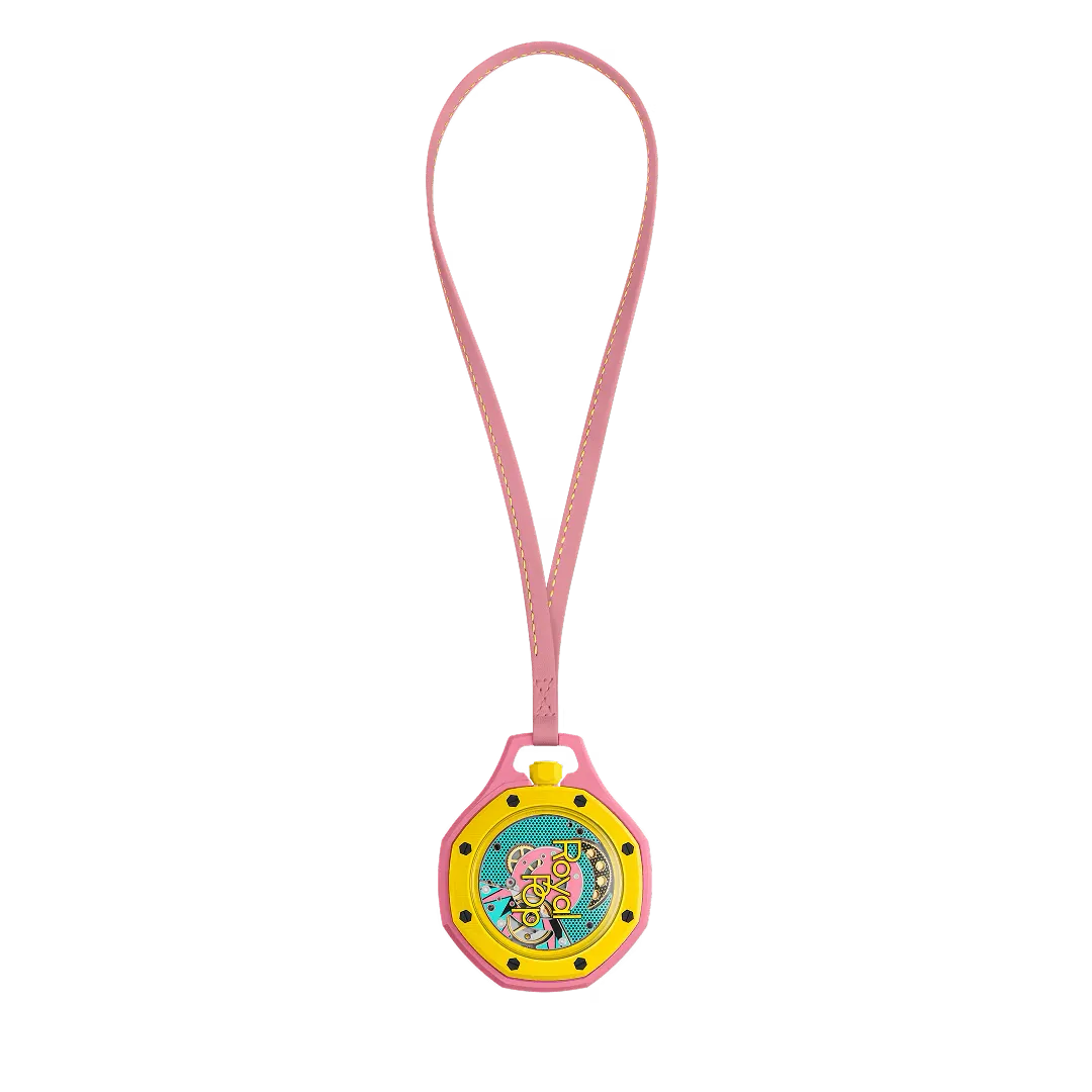 Watch Univers Otg Roz — montre automatique cadran rose poudré, vue 2